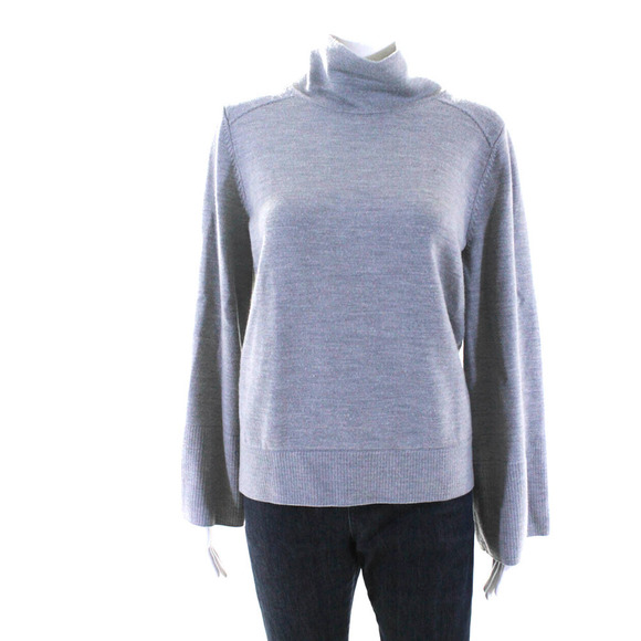 Lululemon Merino Wool Turtleneck Relaxed Sweater Grey Plus Size 12 NWOT - Picture 7 of 11